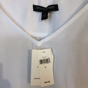 White Banana Republic blouse